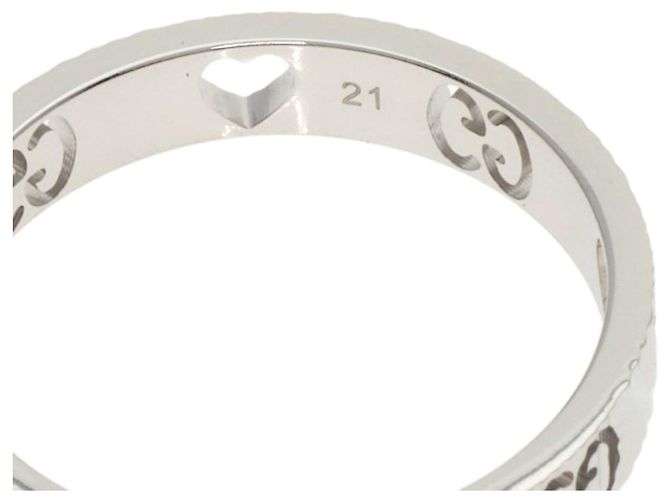 Anillo Icon Heart de Gucci en oro blanco de 18 quilates - vista 7