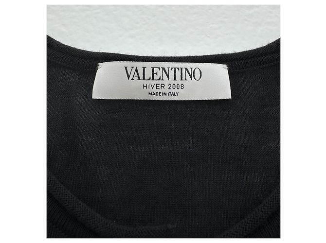 Valentino Garavani Cashmere Cardigan lang schwarz - Ansicht 6