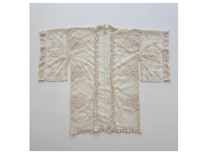 Anna Sui Spitzen Kimono Jacke Beige - Ansicht 2
