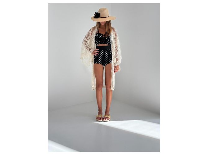 Anna Sui Spitzen Kimono Jacke Beige - Ansicht 4