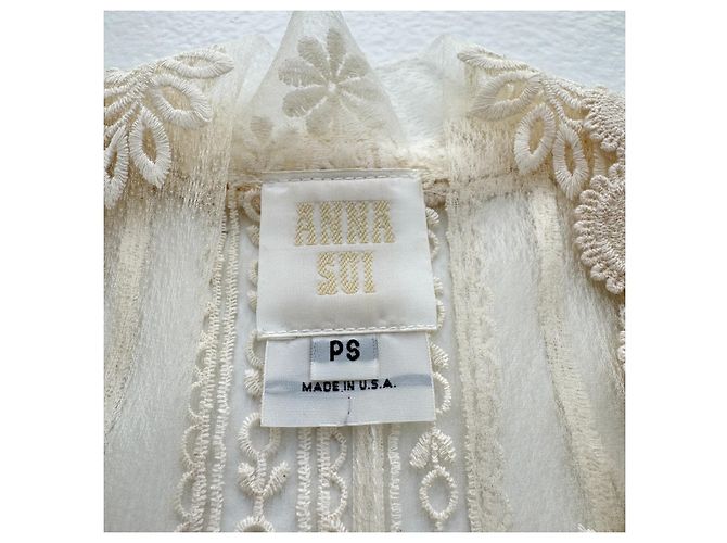 Anna Sui Spitzen Kimono Jacke Beige - Ansicht 6