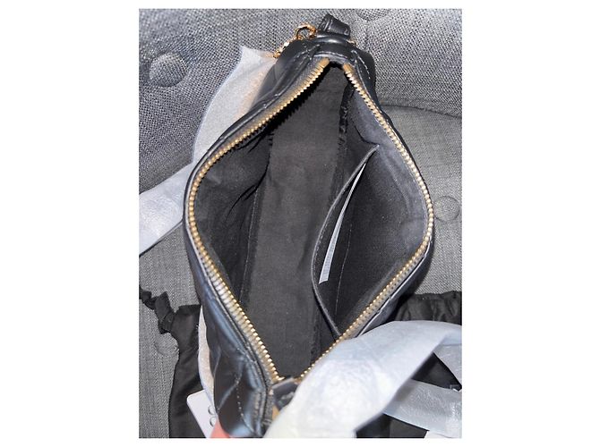 Borsa a spalla Versace in pelle trapuntata nera Nero - vista 4