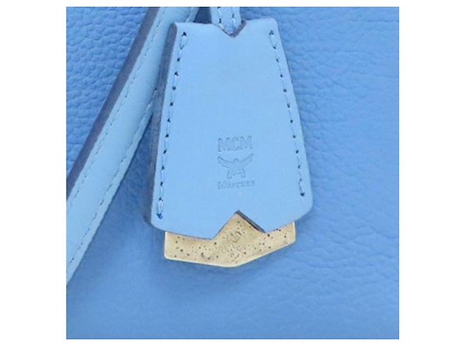 Borsa in pelle MCM 2 in 1 per donne Blu chiaro - vista 18