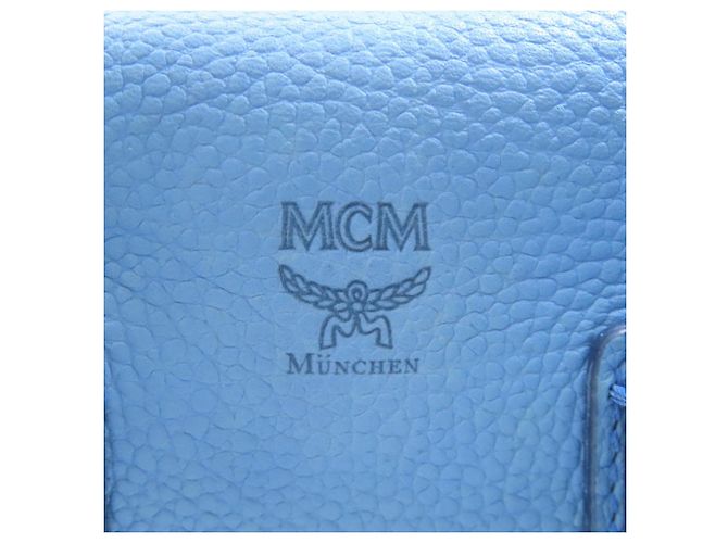 Borsa in pelle MCM 2 in 1 per donne Blu chiaro - vista 6