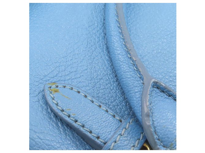 Borsa in pelle 2 in 1 Miu Miu Blu chiaro - vista 17