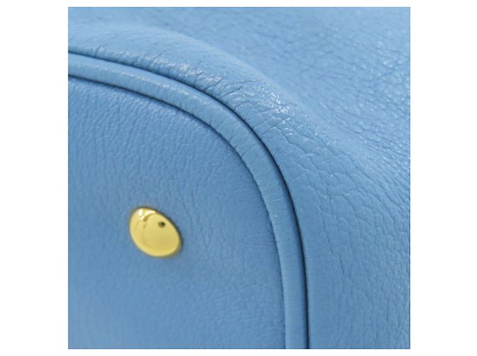 Borsa in pelle 2 in 1 Miu Miu Blu chiaro - vista 21