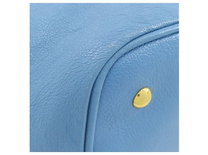 Borsa in pelle 2 in 1 Miu Miu Blu chiaro - vista 22