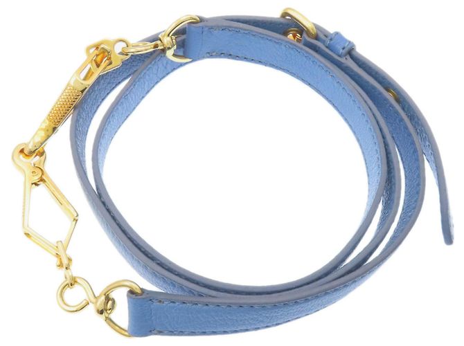 Borsa in pelle 2 in 1 Miu Miu Blu chiaro - vista 8