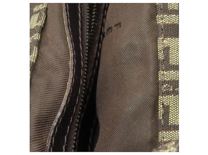 Fendi Zucchino Tote Bag Dunkelbraun - Ansicht 14