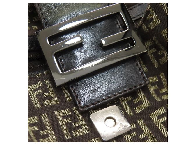 Fendi Zucchino Tote Bag Dunkelbraun - Ansicht 15