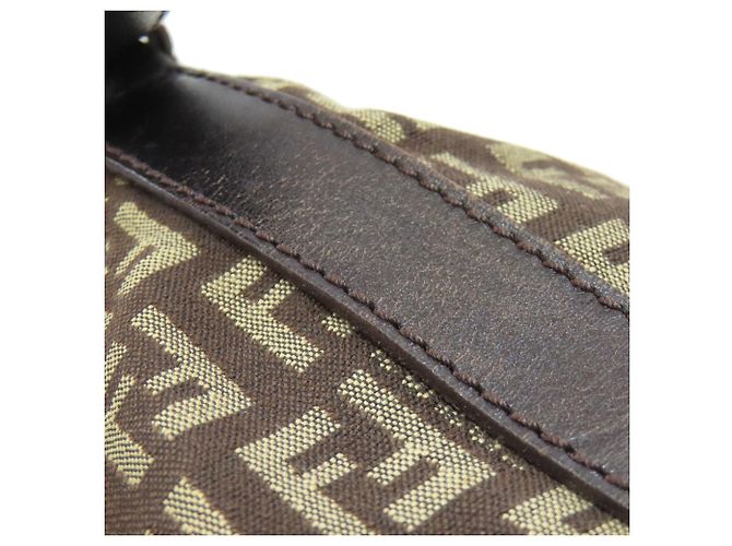 Fendi Zucchino Tote Bag Dunkelbraun - Ansicht 17