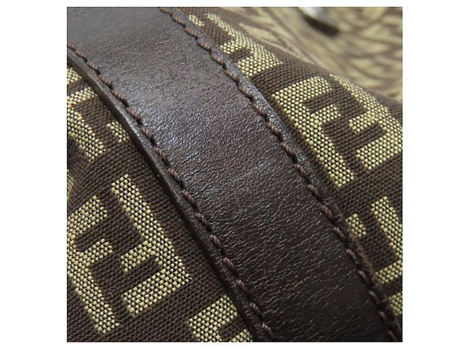 Fendi Zucchino Tote Bag Dunkelbraun - Ansicht 18