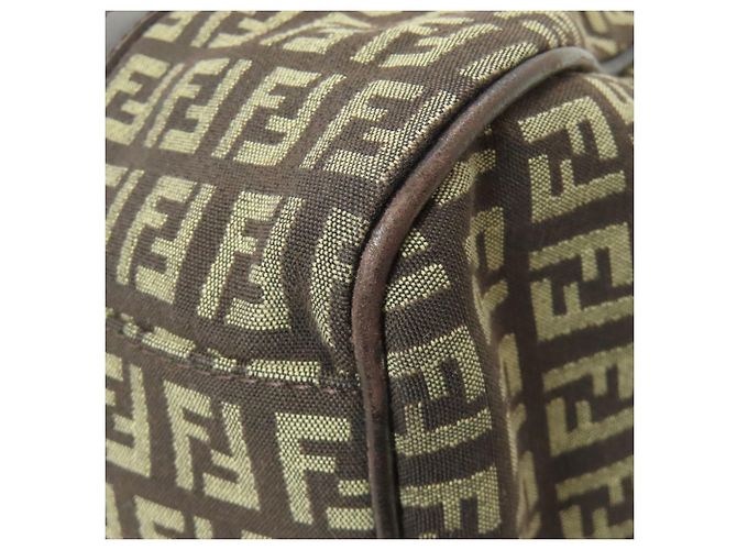 Fendi Zucchino Tote Bag Dunkelbraun - Ansicht 23