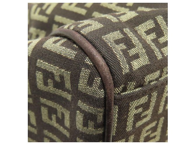 Fendi Zucchino Tote Bag Dunkelbraun - Ansicht 26