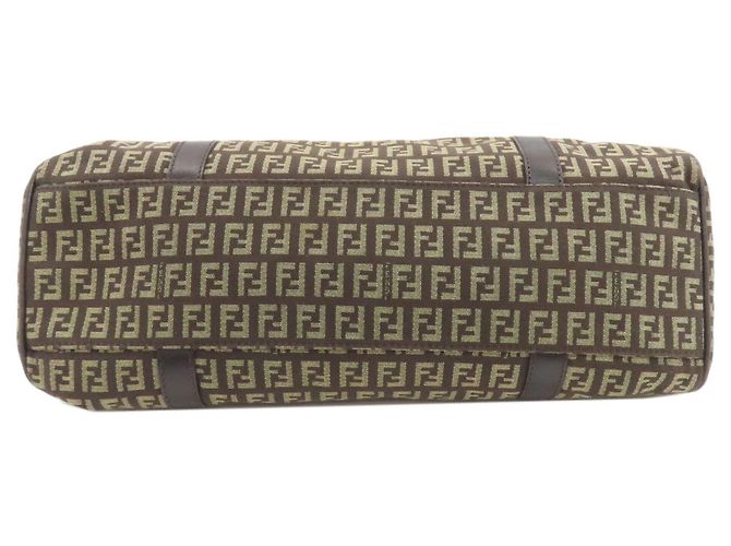 Fendi Zucchino Tote Bag Dunkelbraun - Ansicht 4