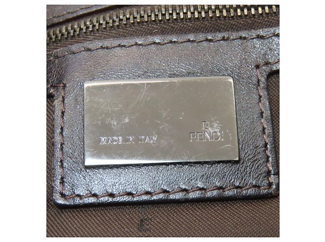 Fendi Zucchino Tote Bag Dunkelbraun - Ansicht 6