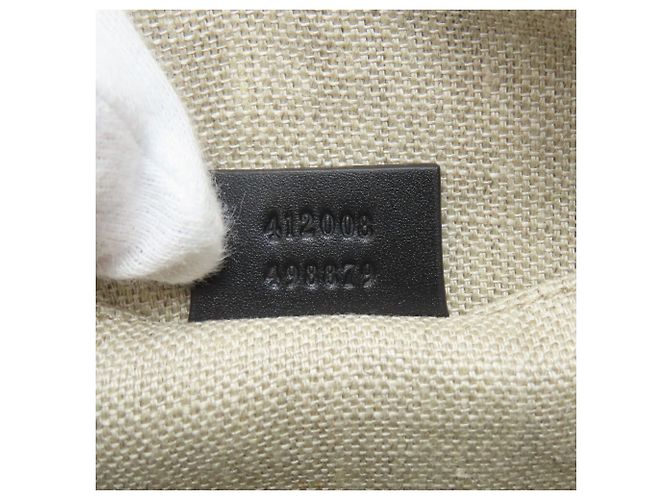 Borsa a Spalla Gucci 412008 Webbing Line Nero - vista 7