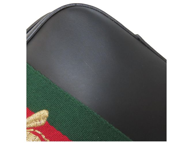 Borsa a Spalla Gucci 412008 Webbing Line Nero - vista 9