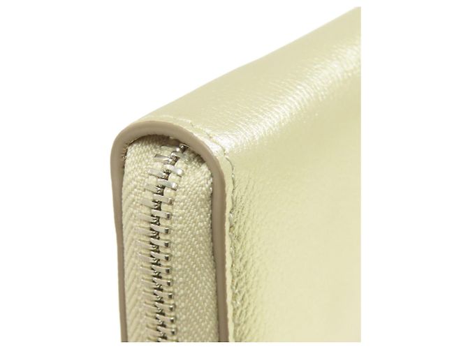 Cartera larga de cuero dorado Jimmy Choo - vista 12