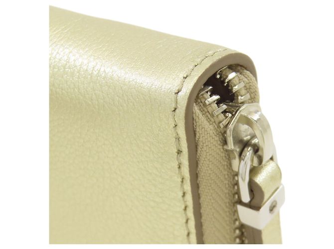 Cartera larga de cuero dorado Jimmy Choo - vista 13