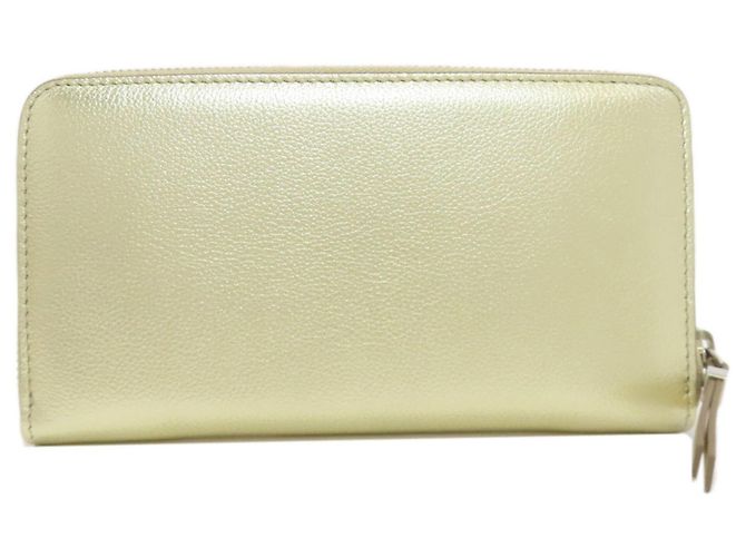 Cartera larga de cuero dorado Jimmy Choo - vista 2