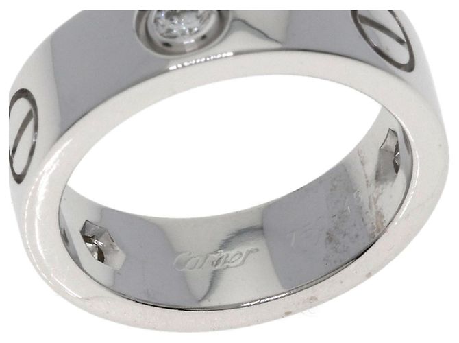 Anello Cartier Love in oro bianco con diamanti - vista 5