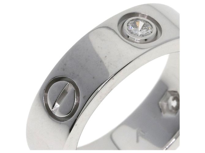 Anello Cartier Love in oro bianco con diamanti - vista 8