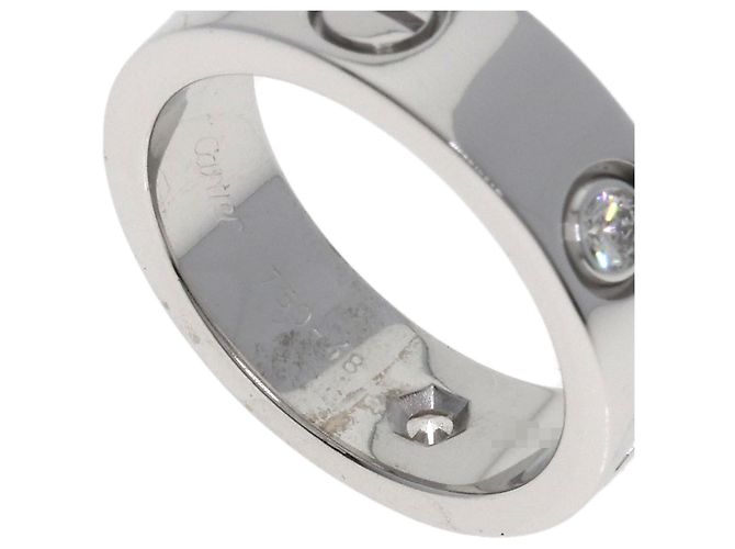 Anello Cartier Love in oro bianco con diamanti - vista 9
