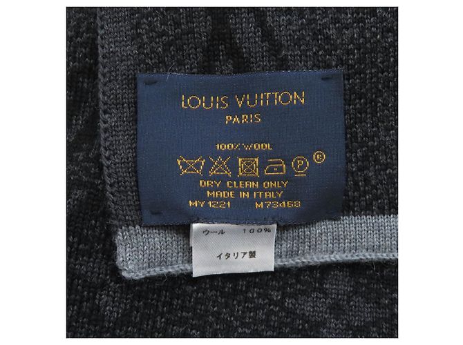 Cachecol My Monogram Eclipse da Louis Vuitton Preto - vista 5