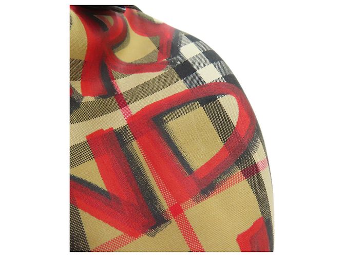 Borsa a Spalla Burberry Nova Check Graffiti Print Marrone - vista 11