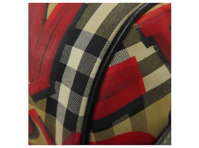 Borsa a Spalla Burberry Nova Check Graffiti Print Marrone - vista 18