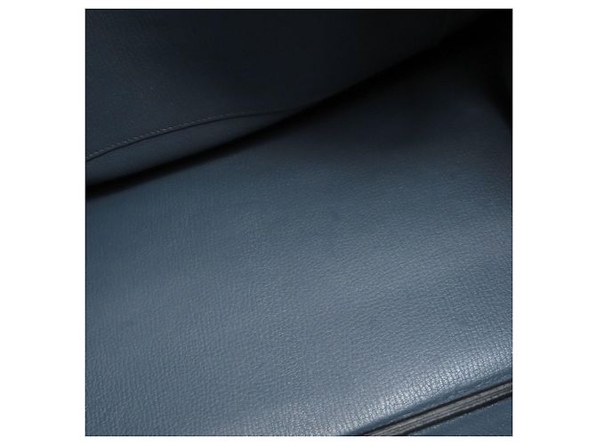 Borsa Hermès Birkin 40 in pelle Togo blu - vista 10