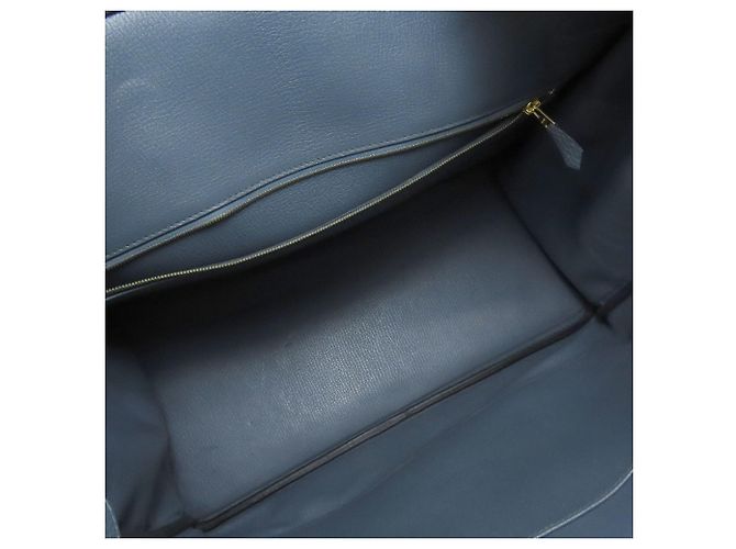 Borsa Hermès Birkin 40 in pelle Togo blu - vista 5