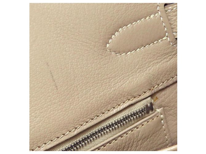 Borsa Hermès Birkin 30 in pelle Togo beige - vista 10