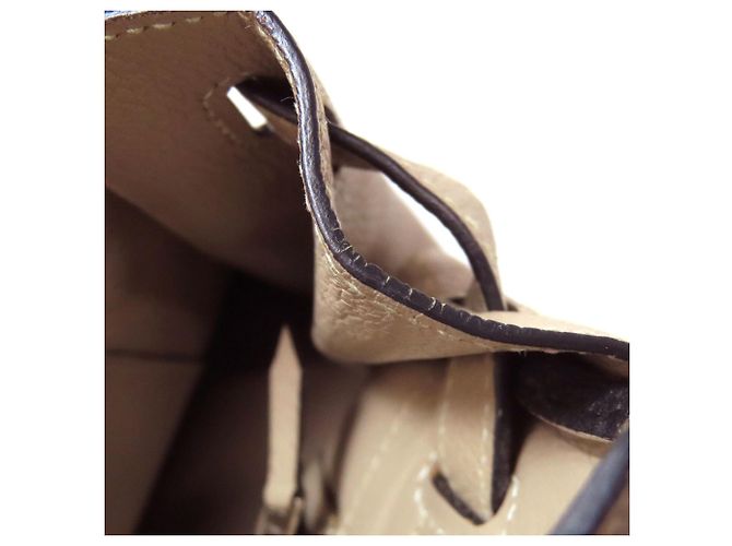 Borsa Hermès Birkin 30 in pelle Togo beige - vista 16