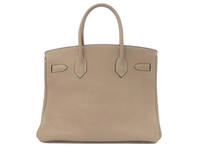 Borsa Hermès Birkin 30 in pelle Togo beige - vista 2