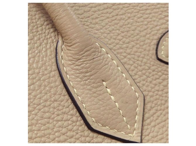 Borsa Hermès Birkin 30 in pelle Togo beige - vista 22