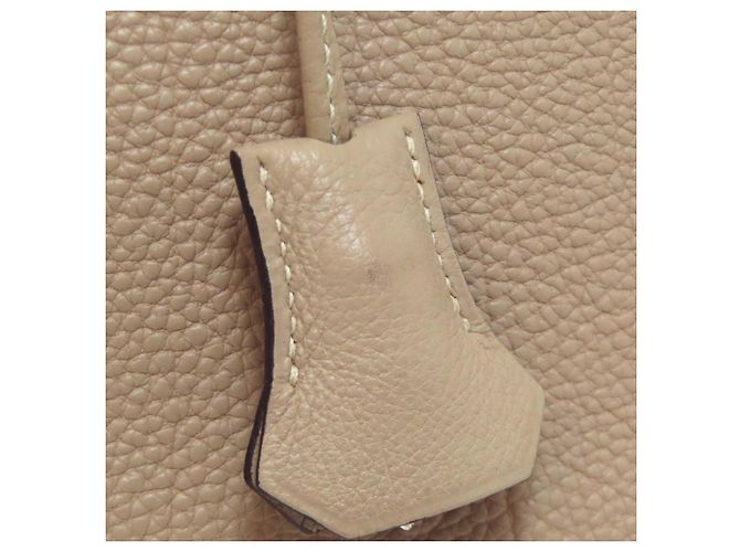 Borsa Hermès Birkin 30 in pelle Togo beige - vista 23