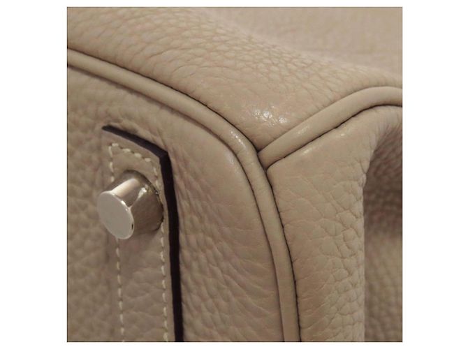 Borsa Hermès Birkin 30 in pelle Togo beige - vista 28