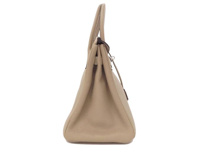 Borsa Hermès Birkin 30 in pelle Togo beige - vista 3
