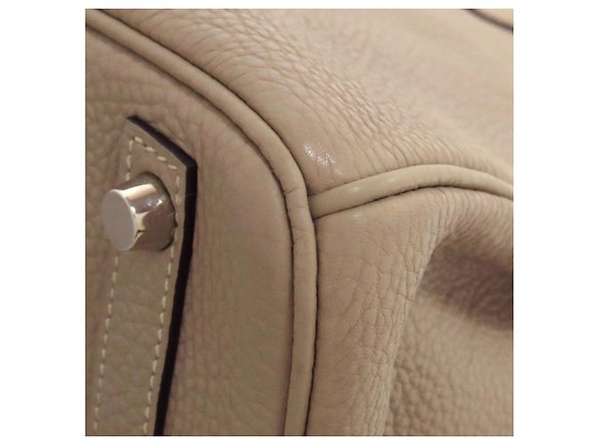 Borsa Hermès Birkin 30 in pelle Togo beige - vista 30