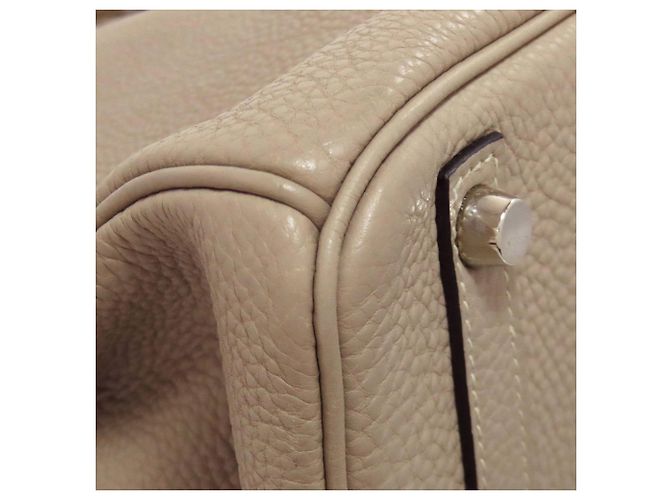 Borsa Hermès Birkin 30 in pelle Togo beige - vista 31