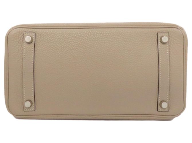 Borsa Hermès Birkin 30 in pelle Togo beige - vista 4