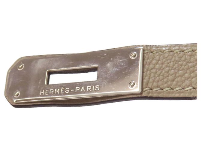 Borsa Hermès Birkin 30 in pelle Togo beige - vista 8