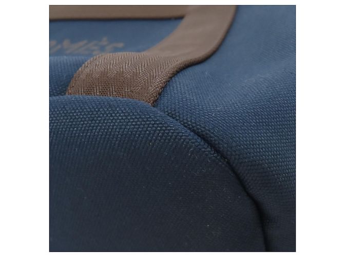 Borsa Tote Graime di Toelettatura di Hermès Blu navy - vista 16