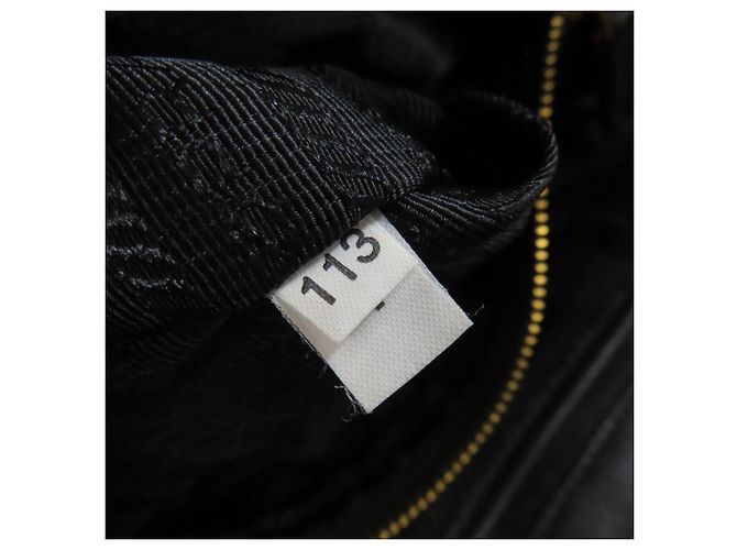 Prada schwarze Lammleder 2-Wege-Handtasche - Ansicht 7