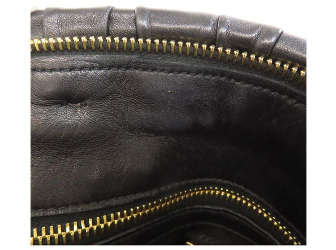 Prada schwarze Lammleder 2-Wege-Handtasche - Ansicht 9