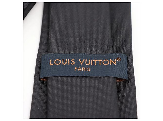 Louis Vuitton necktie Silk 148 cm Black - view 3