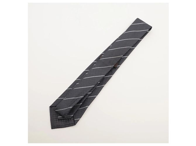 Corbata Louis Vuitton de seda 200 cm Castaño - vista 2