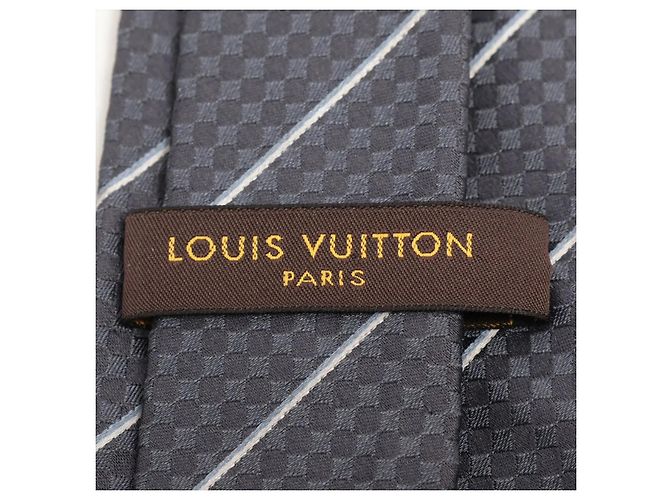 Corbata Louis Vuitton de seda 200 cm Castaño - vista 3